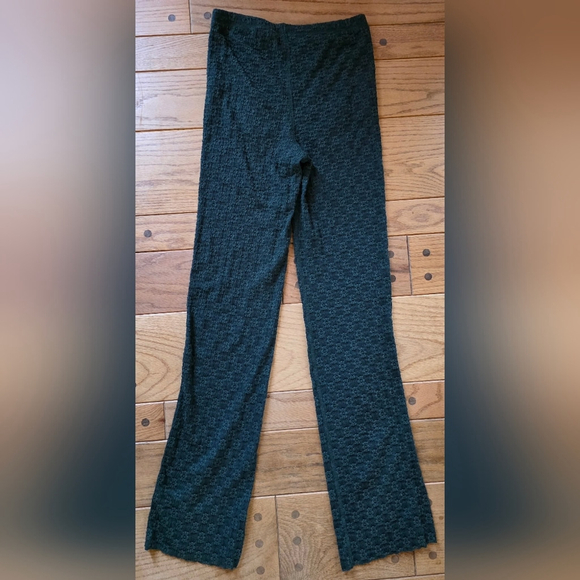Free People Pants - Free People Dark Green Patterned Women's Pants